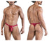 CandyMan 99823 Lace Thongs Color Wine